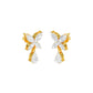 Butterfly Shine Diamond Drop Earrings 18 KT / Yellow Gold