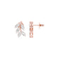 Whisper Vine Diamond Stud Earrings 18 KT / Rose Gold