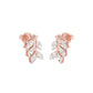 Whisper Vine Diamond Stud Earrings 18 KT / Rose Gold