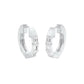 Squared One Diamond Bali Earrings 18 KT / White Gold