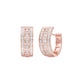 Orbit Roll Diamond Stud Earrings 18 KT / Rose Gold