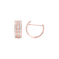Orbit Roll Diamond Stud Earrings 18 KT / Rose Gold