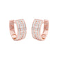 Orbit Roll Diamond Stud Earrings 18 KT / Rose Gold