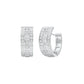 Orbit Roll Diamond Stud Earrings 18 KT / White Gold