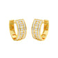 Orbit Roll Diamond Stud Earrings 18 KT / Yellow Gold