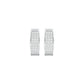 Shine Grid Diamond Bali Earrings 18 KT / White Gold