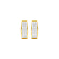 Shine Grid Diamond Bali Earrings 18 KT / Yellow Gold
