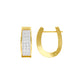 Shine Grid Diamond Bali Earrings 18 KT / Yellow Gold