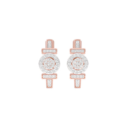 Stellar Circa Diamond Bali Earrings 18 KT / Rose Gold