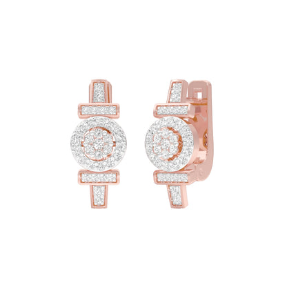 Stellar Circa Diamond Bali Earrings 18 KT / Rose Gold