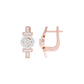 Stellar Circa Diamond Bali Earrings 18 KT / Rose Gold