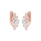 Stellar Circa Diamond Bali Earrings 18 KT / Rose Gold