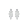 Stellar Circa Diamond Bali Earrings 18 KT / White Gold