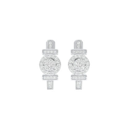Stellar Circa Diamond Bali Earrings 18 KT / White Gold