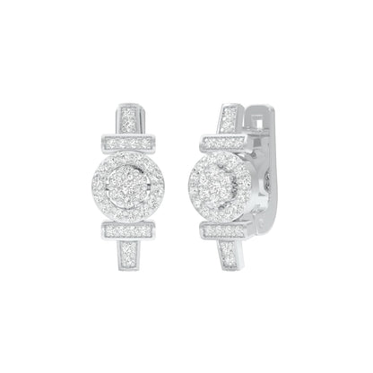 Stellar Circa Diamond Bali Earrings 18 KT / White Gold
