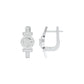 Stellar Circa Diamond Bali Earrings 18 KT / White Gold