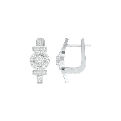 Stellar Circa Diamond Bali Earrings 18 KT / White Gold