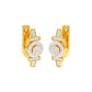 Stellar Circa Diamond Bali Earrings 18 KT / Yellow Gold