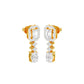 Glacier Block Diamond Drop Earrings 18 KT / Yellow Gold