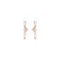 The Corner Edit Diamond Bali Earrings 18 KT / Rose Gold