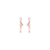 The Corner Edit Diamond Bali Earrings 18 KT / Rose Gold