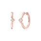 The Corner Edit Diamond Bali Earrings 18 KT / Rose Gold