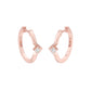 The Corner Edit Diamond Bali Earrings 18 KT / Rose Gold
