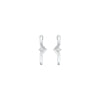 The Corner Edit Diamond Bali Earrings 18 KT / White Gold