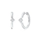 The Corner Edit Diamond Bali Earrings 18 KT / White Gold