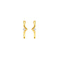 The Corner Edit Diamond Bali Earrings 18 KT / Yellow Gold