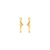 The Corner Edit Diamond Bali Earrings 18 KT / Yellow Gold
