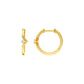 The Corner Edit Diamond Bali Earrings 18 KT / Yellow Gold