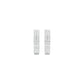 Double Beamed Diamond Bali Earrings 18 KT / White Gold