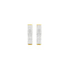 Double Beamed Diamond Bali Earrings 18 KT / Yellow Gold