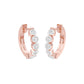 Boxed Light Diamond Bali Earrings 18 KT / Rose Gold