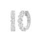Boxed Light Diamond Bali Earrings 18 KT / White Gold