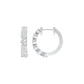 Boxed Light Diamond Bali Earrings 18 KT / White Gold