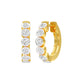 Boxed Light Diamond Bali Earrings 18 KT / Yellow Gold