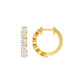 Boxed Light Diamond Bali Earrings 18 KT / Yellow Gold