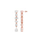 Raining Diamond Drop Earrings 18 KT / Rose Gold
