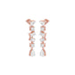 Raining Diamond Drop Earrings 18 KT / Rose Gold