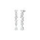 Raining Diamond Drop Earrings 18 KT / White Gold
