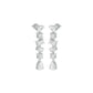 Raining Diamond Drop Earrings 18 KT / White Gold