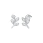 Sprout Studs Diamond Stud Earrings 18 KT / White Gold