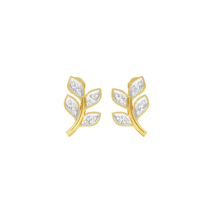 Sprout Studs Diamond Stud Earrings 18 KT / Yellow Gold