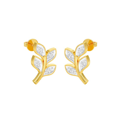 Sprout Studs Diamond Stud Earrings 18 KT / Yellow Gold