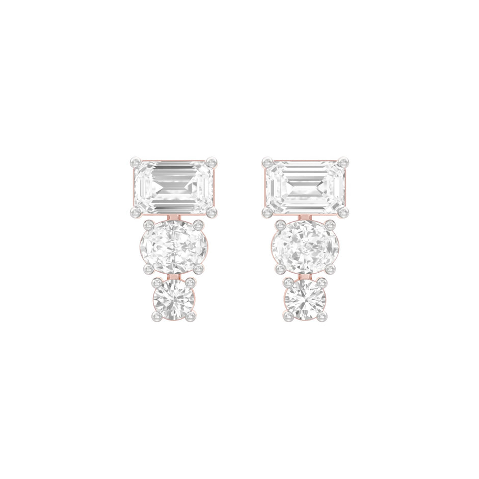 Shapeshift Diamond Drop Earrings