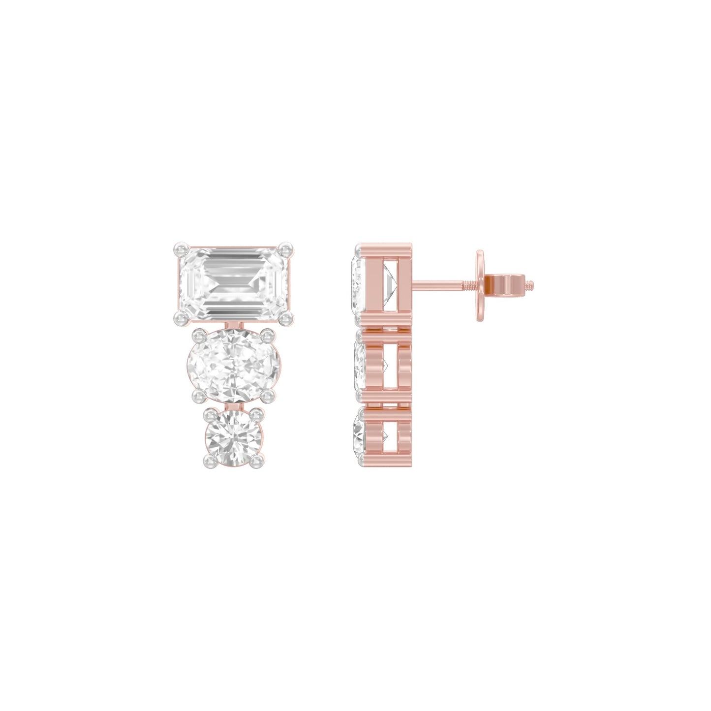 Shapeshift Diamond Drop Earrings