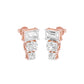 Shapeshift Diamond Drop Earrings 18 KT / Rose Gold