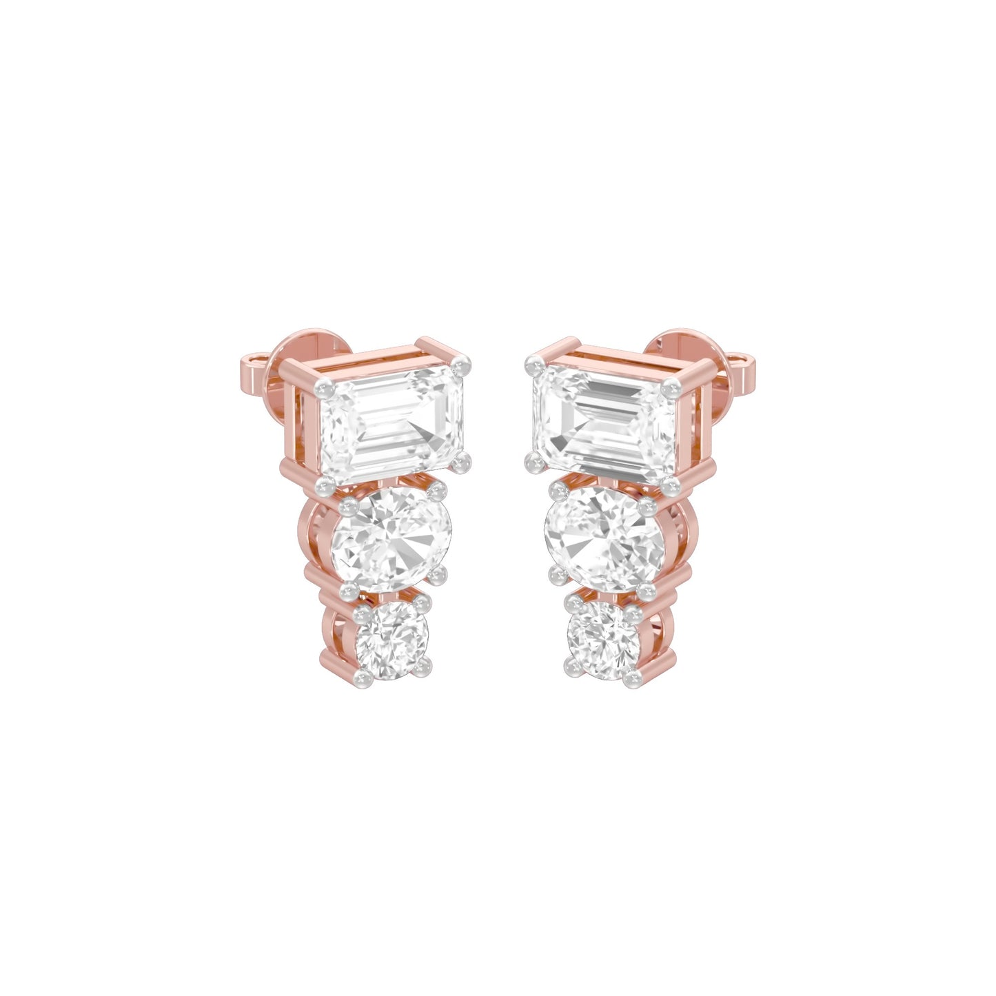 Shapeshift Diamond Drop Earrings